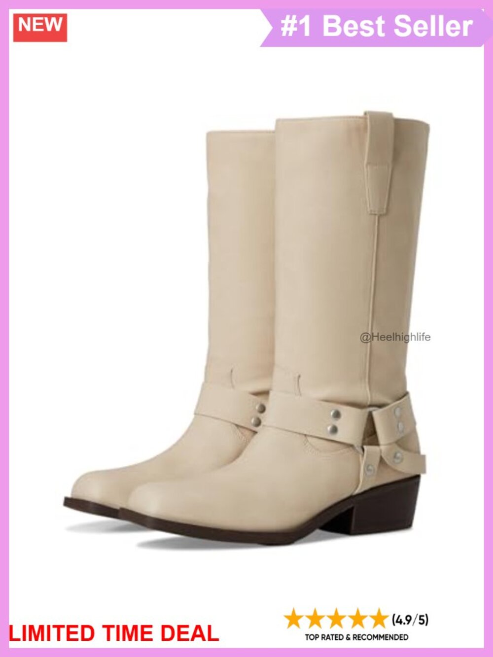 DV Dolce Vita Tanzy Heeled Bootie Polyurethane Block Heel Calf High
